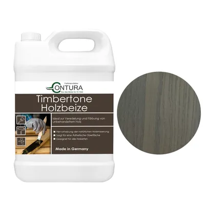Produktbild von Contura Holzbeize 5Liter Holzfarbe Tischler Positiv Beize Holz Farbe Wasserbeize Parkett - Betoneffekt