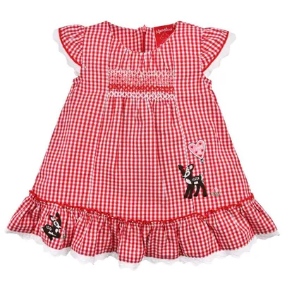 Produktbild von BONDI Baby Mädchen Sommerkleid "Bambi" 86757 | Rot Weiß Kariert Größe: 116