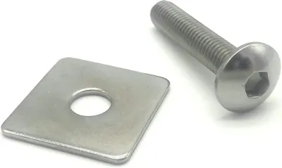Produktbild von 10 x Klemmplatte + Schraube 5,5 Doppelstabmattenzaun Halter Zaun Befestigung Verbinder Pfosten Halterung Verschraubung