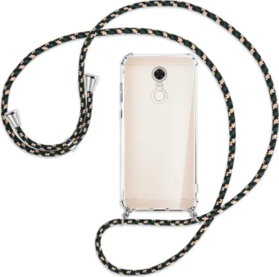 Produktbild von Handykette Backcover-Schutzhülle mit Band (Metall silberfarben) für Xiaomi Redmi 5 Plus - camouflage