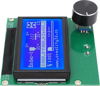 Image de ecran LCD 12864 bleu du panneau de contrôle de l'imprimante 3D avec câble ruban pour ENDER 3 3s 3X 3 Pro