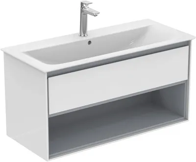 Produktbild von Ideal Standard Waschtisch-Unterschrank CONNECT AIR 1000 x 440 x 517 mm weiß glänzend / weiß matt