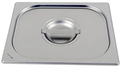 GN-Deckel 1/2 GN mit Löffelausschnitt, Edelstahl