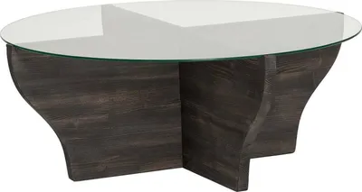 Produktbild von Califfi - Couchtisch, 92x92x36h cm Anthrazit Schwarz, Zeitschriftenablage