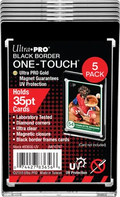 Immagine prodotto di UP Portacarte One-Touch nero (35 pt.) (confezione da 5)