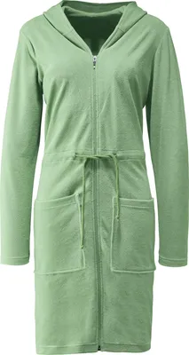 Produktbild von Erwin Müller Damen-Bademantel Limbach" mit Kapuze jade 36 / 38"