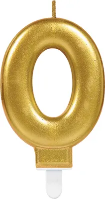 Produktbild von Amscan 9901772, Kerzen, Gold, 1 Stück(e)