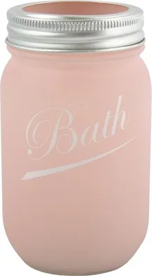 Produktbild von MSV 3700703958130, Freistehender Zahnbürstenhalter, Glas, Pink, 80 mm, 80 mm, 135 mm