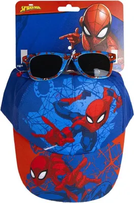 Image de Kit d'été Spiderman pour enfants - casquette & lunettes de soleil