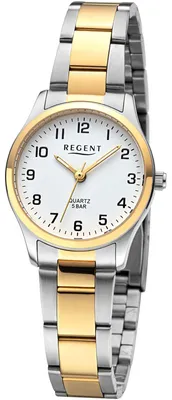 Image de Montre à quartz Regent F-1636 pour femmes Bicolore