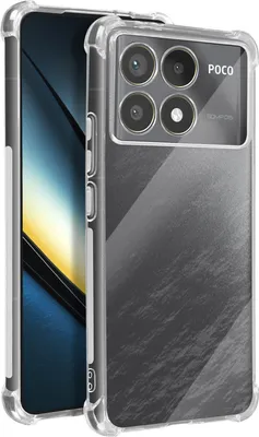 Produktbild von Avizar, Bumper-Hülle für Xiaomi Poco F6 Pro stoßfeste Ecken, Transparent