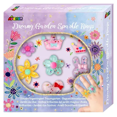 Immagine prodotto di Anelli scintillanti "Giardino", set da 7 pezzi.