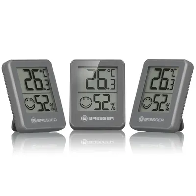 Immagine prodotto di Set di 6 termoigrometri Bresser ClimaTemp, misurazione della temperatura e dell'umidità