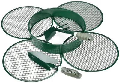 Produktbild von Unyqoos 4-in-1 Multifunktionale Garten-Sieb mit 4 austauschbaren Siebeinsätzen für Erde, Sand und mehr