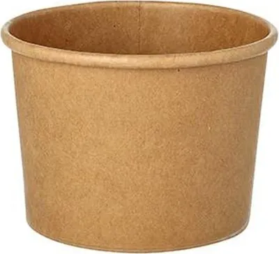 Produktbild von Suppenbecher, Pappe rund 350 ml Ø 9,8 cm · 7 cm braun