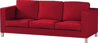 Produktbild von Dekoria Bezug für Karlanda 3-Sitzer Sofa nicht ausklappbar, kurz, rot, Bezug für Karlanda 3-Sitzer, kurz