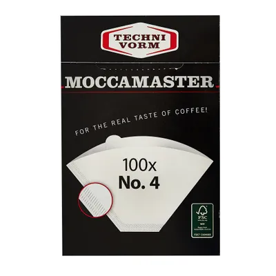 Immagine prodotto di Moccamaster 85022, Kaffeefilter, Moccamaster, KB, KBG, KBGT, CDGT, Weiß, Papier, 100 Stück(e)