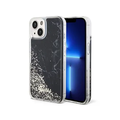 Obrázek produktu pro Guess Liquid Glitter Marble - pouzdro pro iPhone 14 (černé)