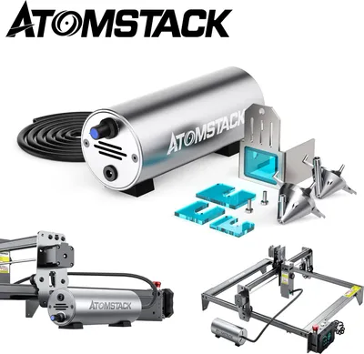 Produktbild von ATOMSTACK Air Assist Set, 30L/min Luftstrom Luftunterstützungsset für Graviermaschine zum Entfernen von Rauch und Staub, Geräuscharm und Einfach zu Montieren