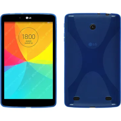 Produktbild von PhoneNatic Case kompatibel mit LG G Pad 8.0 - blau Silikon Hülle X-Style Cover