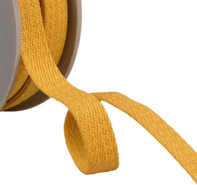 Produktbild von Schrägbandrolle, 25 m, 15 mm, Gelb/Orange
