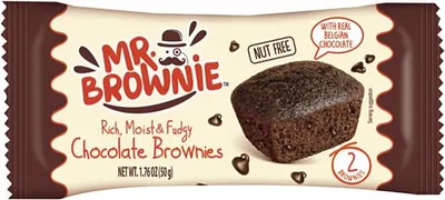 Produktbild von Mr. Brownie Chocolate Brownies Rührkuchen mit Schoko Stückchen 2x25g