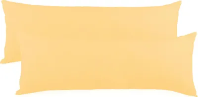 Produktbild von Doppelpack BeBasic Bezug 40x120 cremegelb Mikrofaser Jersey Reißverschluss