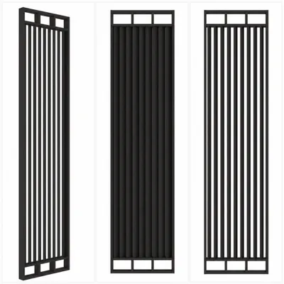 Zdjęcie produktu dla Ścianka działowa lamelowa Marbet Design WOODWALL 275x58 cm żaluzja pionowa Czarna 1 szt.