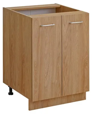 Image de Placard bas de cuisine "Laxy" - Marron - L 60 x H 81 x P 56 cm