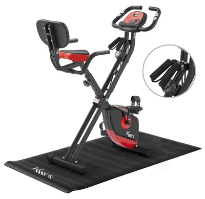 Immagine prodotto di Cyclette pieghevole - 16 livelli di resistenza - Display LCD - Nero