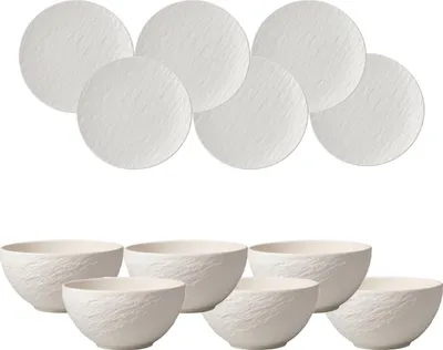 Produktbild von Villeroy & Boch Manufacture Rock Bowl Set 12-teilig weiß