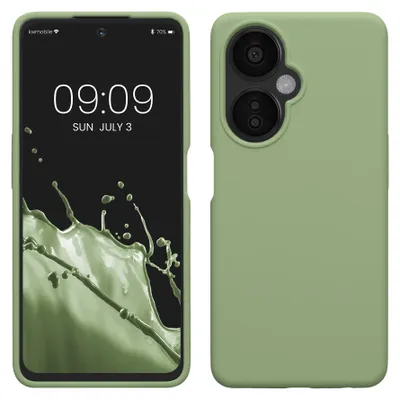 Produktbild von kwmobile Handyhülle für OnePlus Nord CE 3 Lite 5G / Nord N30 5G Hülle - Case Silikon - Kabelloses Laden - Schutzhülle Cover in Hellgrün