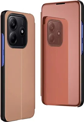 Obrázek produktu pro Pro Xiaomi Redmi Note 14 5G View Mirror Mobile Phone Smart Cover Wake UP Function Case Pink