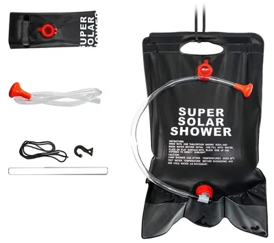 Obrázok produktu pre Kempingová sprcha Kempinkový vak na vodu 20L - Super solárna sprcha - Vonkajšia sprcha