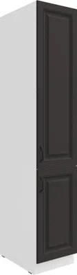 Produktbild von Küchen Vorratshochschrank 40 cm Stilo Grau Küchenzeile Küchenblock