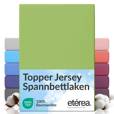 Produktbild von etérea Jersey Spannbettlaken Baumwolle 200x200 - 200x220 cm