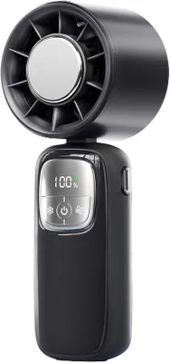 Immagine prodotto di Ventilatore portatile da viaggio, ventilatore USB pieghevole e silenzioso, ideale per il campeggio, le escursioni, la pesca e il giardino