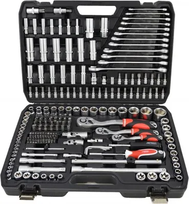 Produktbild von Awtools Maulschlüsselsatz 122El 1/2" / 1/4" Black Line