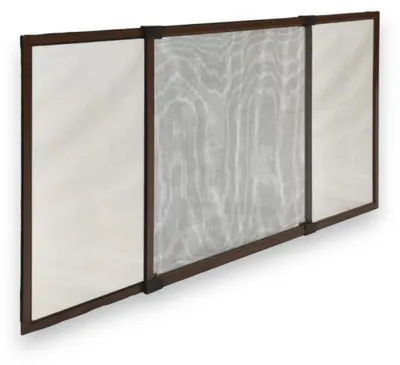 Image de Moustiquaire à panneau extensible marron pour l'extérieur et l'intérieur - 40 x 50 cm