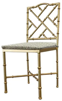 Image de Casa Padrino Luxe Art Nouveau Fer Forgé Chaise de Jardin Or / Vert H. 98 cm