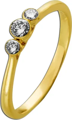 Produktbild von Diamantring Gold 585 14K Lab Grown Diamanten 0.25ct IGI Zertifikat 18
