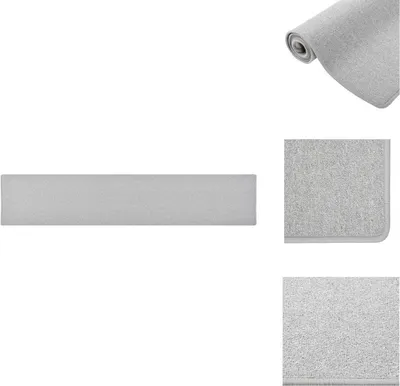 Image de vidaXL Tapis Gris clair 80x400 cm - Tapis