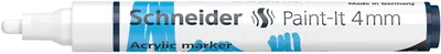 Immagine prodotto di Pennarello acrilico Schneider, Paint-It 310/320/330, colore:bianco, larghezza linea:4 mm