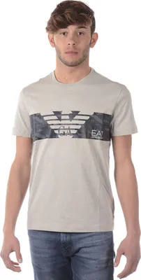 Produktbild von EMPORIO ARMANI Logo T-Shirt Grau - Herren, Größe:XXL