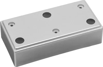 Produktbild von Möbelbein 6838-120x60mm satiniertes Chrom