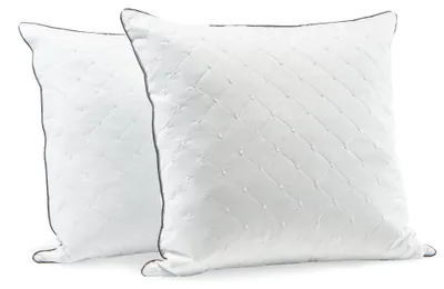 Obrázok produktu pre Sada dvoch vankúšov z husacích pier, 80x80 cm - 100% bavlnový poťah - vhodné do práčky
