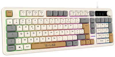 Obrázok produktu pre Klávesnica pre hráčov, membránová, 98 kláves, RGB podsvietenie, rozloženie AZERTY (francúzština), kompaktný formát