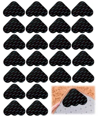 Immagine prodotto di Tappetini antiscivolo per moquette, confezione da 24 pezzi, lavabili e riutilizzabili, con superficie antiscivolo
