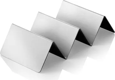 Produktbild von Snackpresenter mit 2 Ablagen, 21 x 10 x 5 cm, Edelstahl