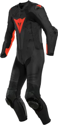 Produktbild von Dainese Laguna Seca 5 1-Teiler Perforierte Motorrad Lederkombi, schwarz/rot, 48